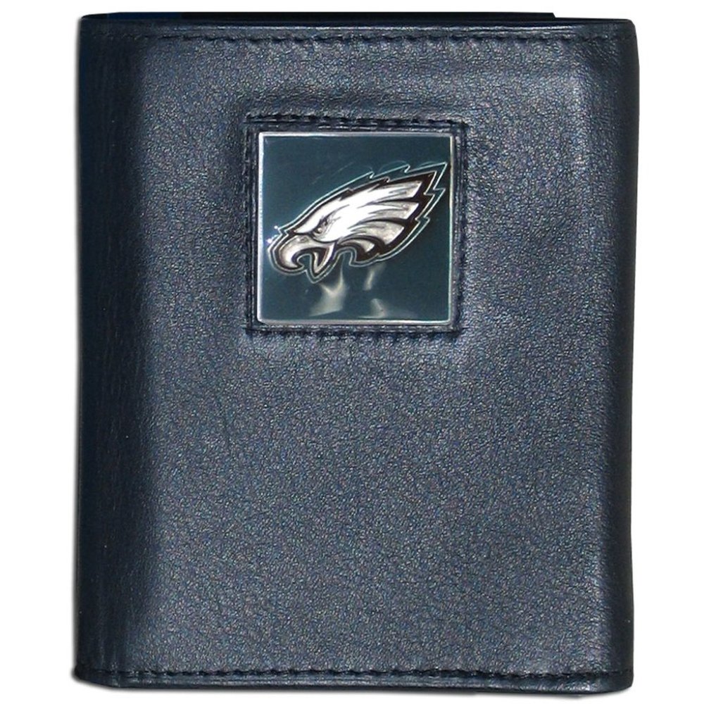 Philadelphia Eagles Fine Grain Leather Trifold Wallet